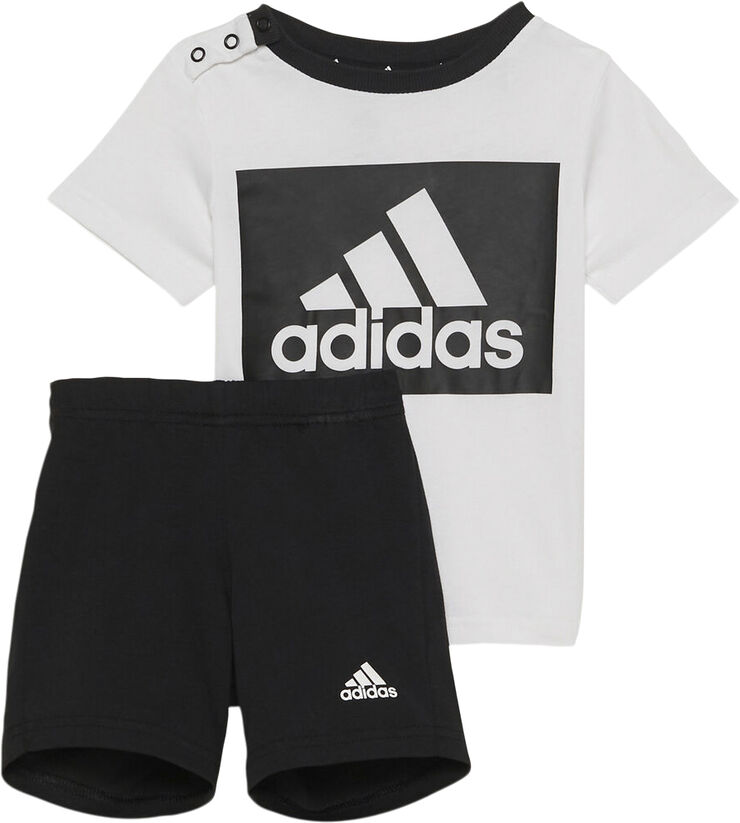 adidas Essentials sæt, shorts   T-shirt Hvid