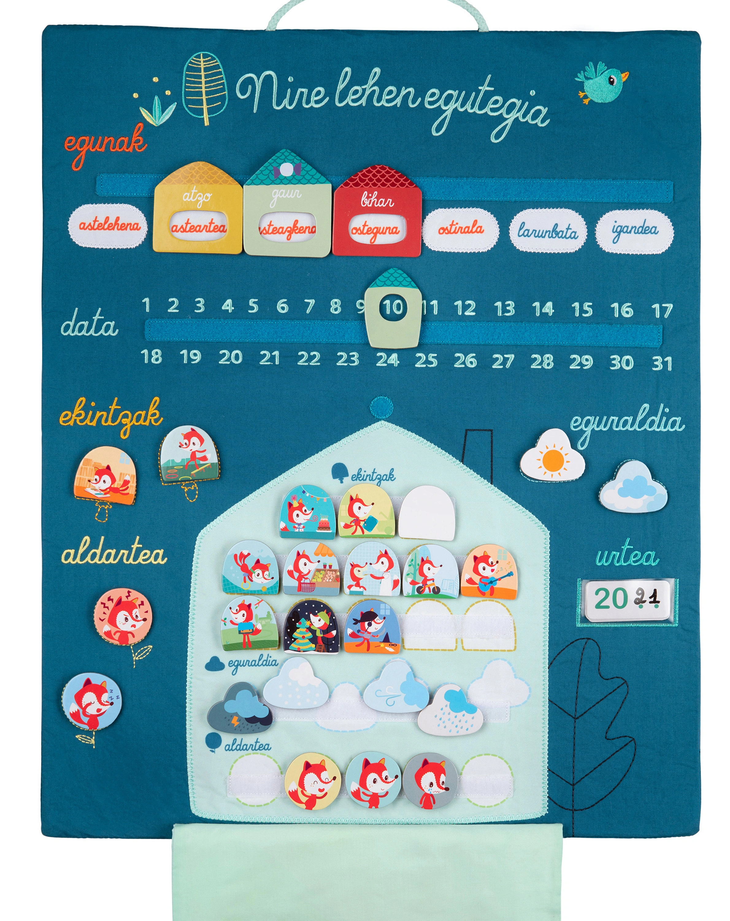 Lernkalender NIRE LEHEN EGUTEGIA in bunt