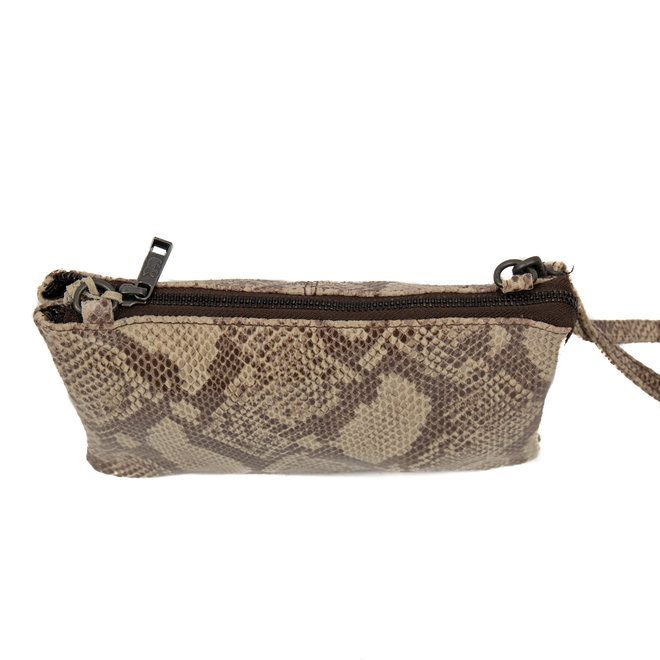 Bear Design Snake Portemonneetasje Uma Brown SN1119
