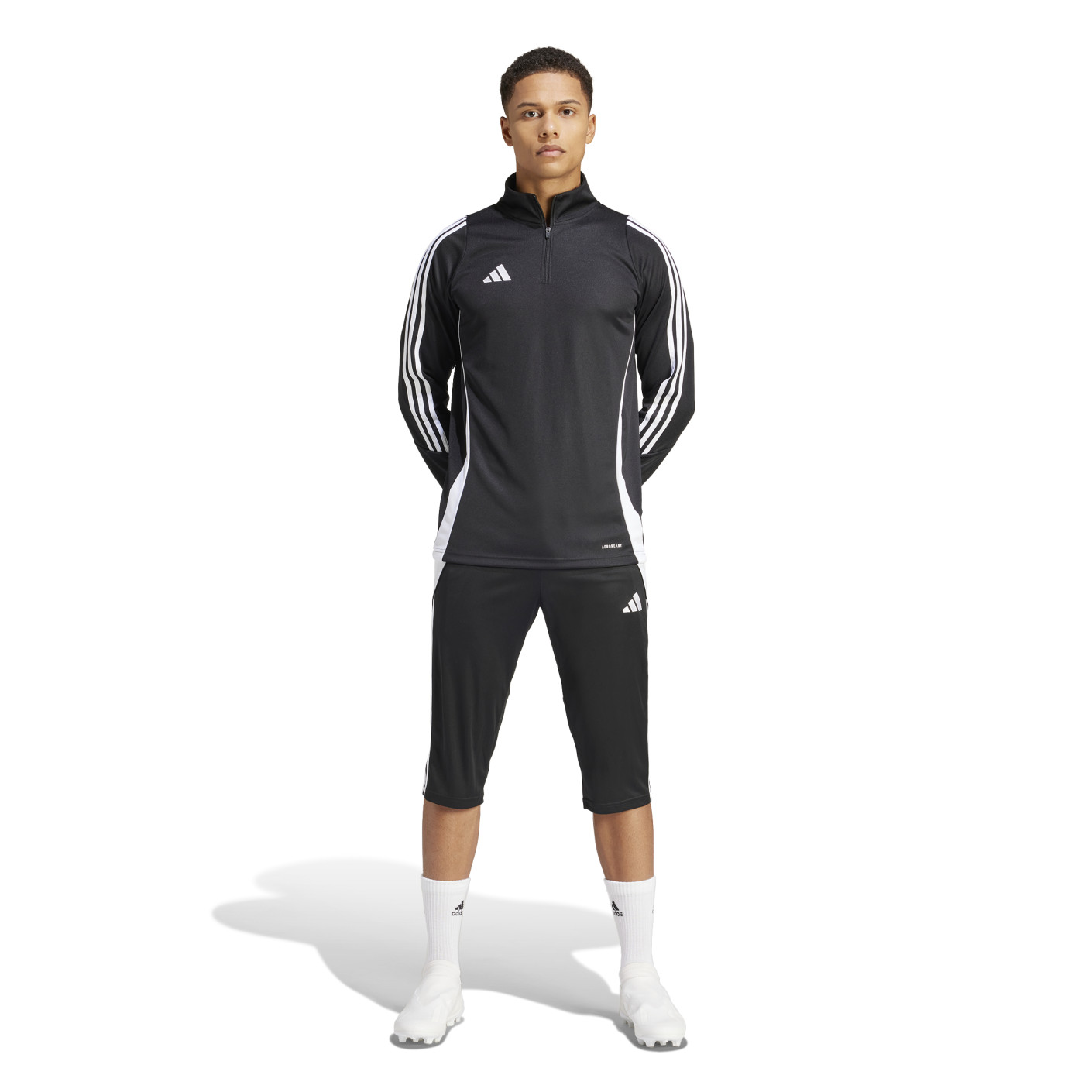 Adidas Tiro 24 3/4 Trainingsbroek Zwart Wit