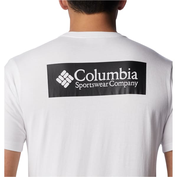 T-shirt COLUMBIA NORTH CASCADES SHORT SLEEVE TEE WHITE/CSC BOX LOGO GRAPHIC