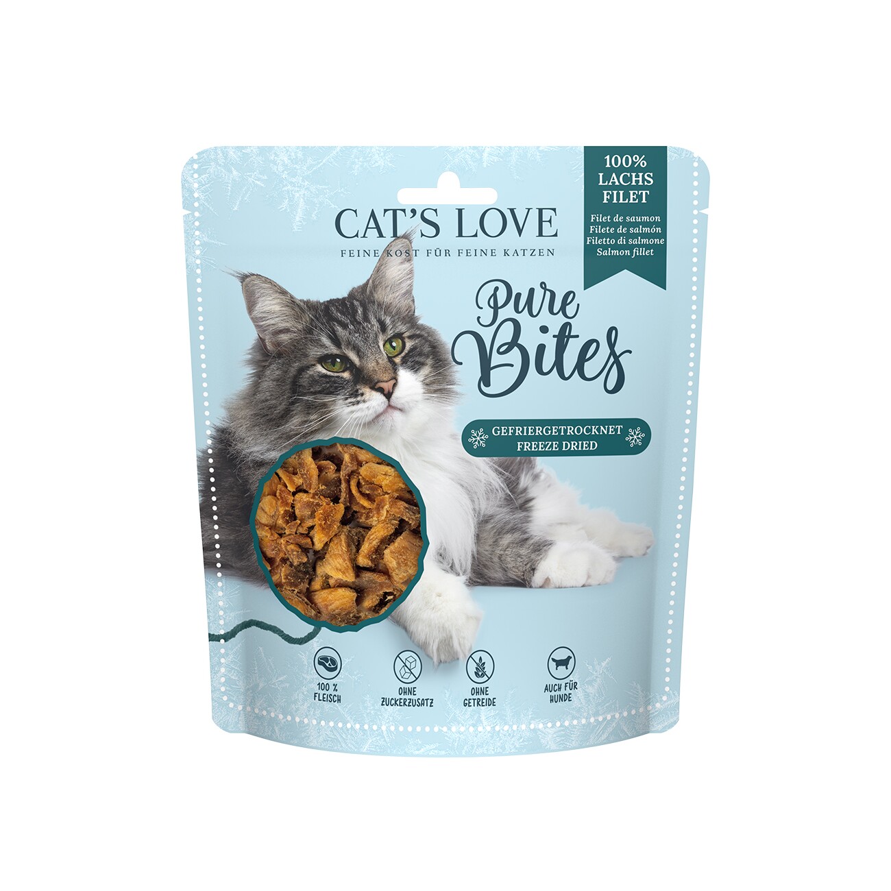 CAT'S LOVE Pure Bites Lachsfilet 50 g