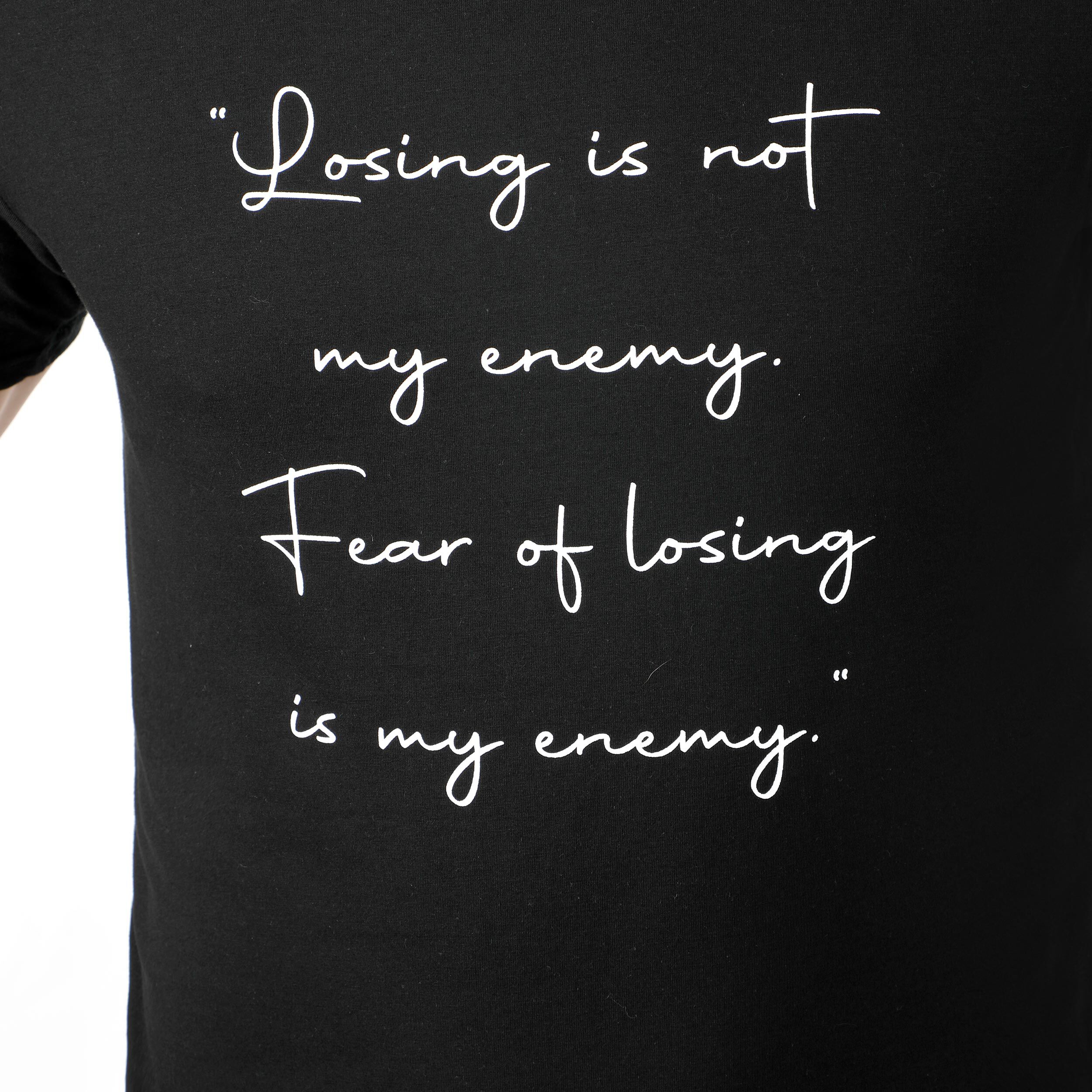 Tennis-Point No Fear T-shirt Hommes - Noir , Blanc