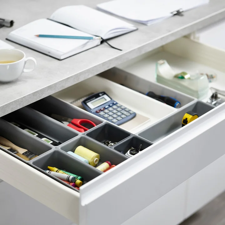 Joseph Joseph - Blox Schubladen Organizer Set 7-teilig, grau