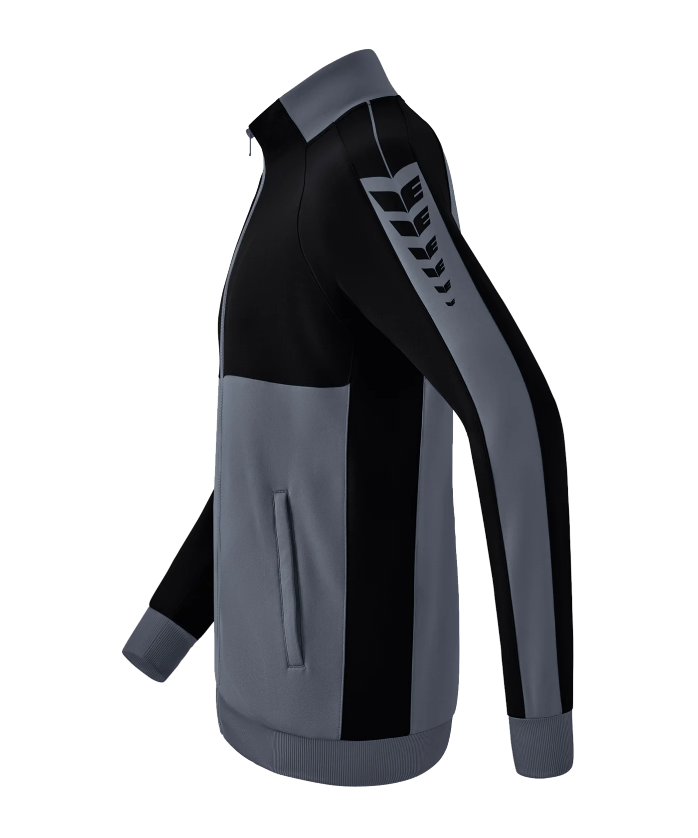 Erima Six Wings Trainingsjacke Kids Grau Schwarz