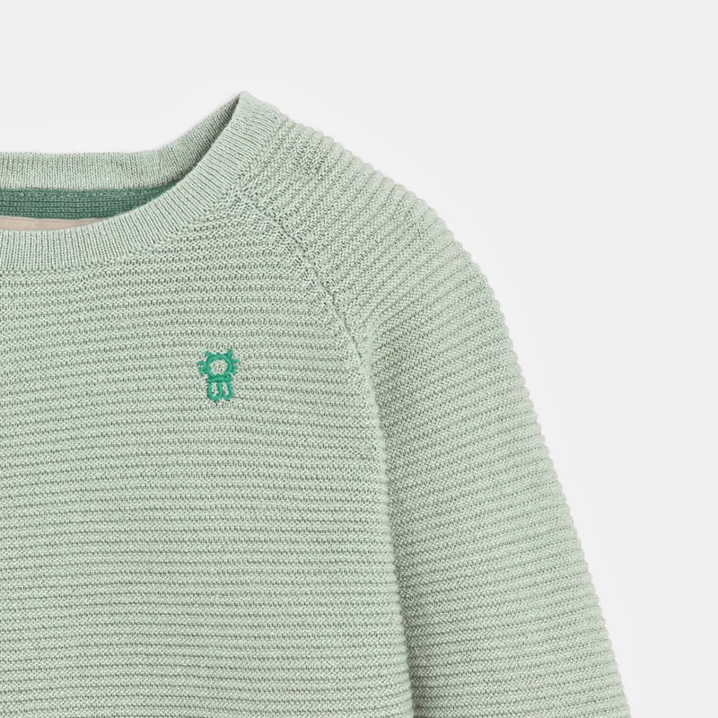 Pull brassière maille tricot vert naissance Vert