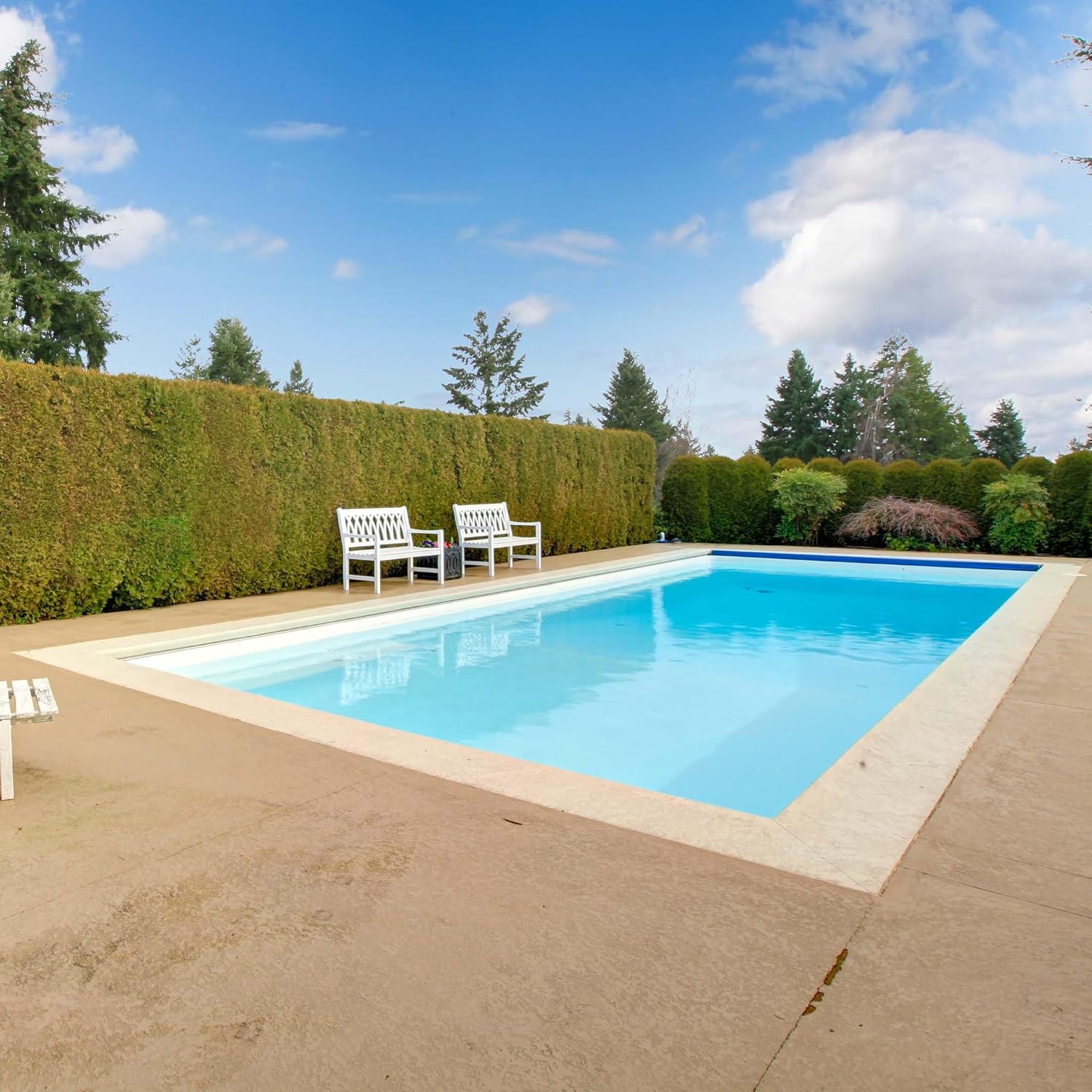 Paradies Pool® Styropor Pool rechteck 300 x 500 x 150 cm als Grundset inklusive Blaue Poolfolie und Vlies, Systemsteine mit Stecksystem