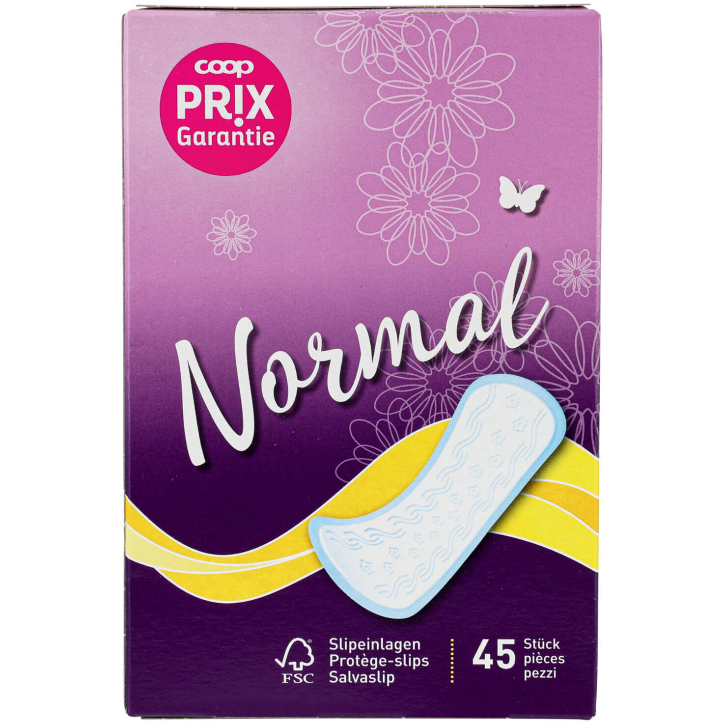 Prix Garantie Slipeinlagen Normal 45 Stück