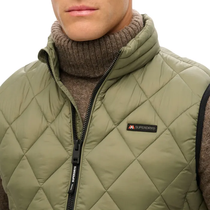 Superdry Diamond Quilt Fuji Lite Bodywarmer Heren