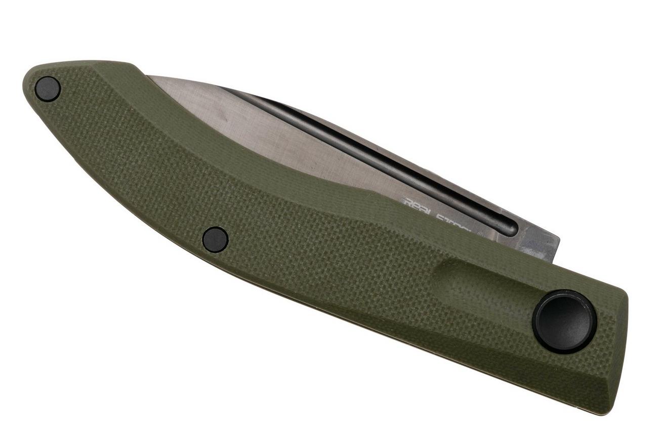 Real Steel Stella Lux 7041Z3, Black DLC K110, OD Green G10 zakmes, Poltergeist design