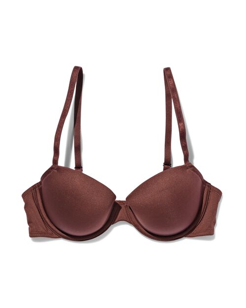 soutien-gorge préformé avec armatures micro recyclé  marron foncé