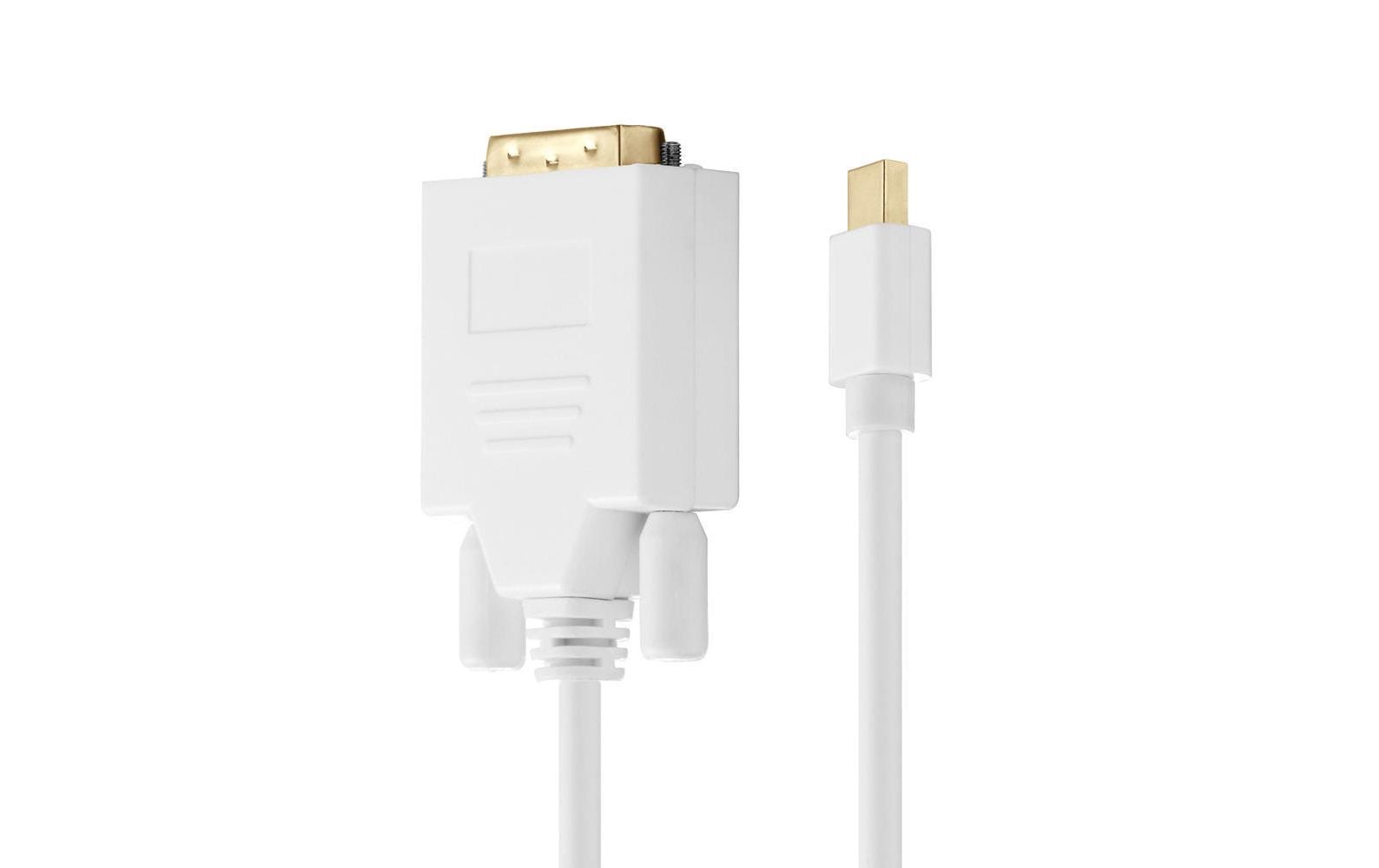 Kabel Mini-DisplayPort - DVI-D, 2 mMini-DisplayPort- zu DVI-Kabel, weiss