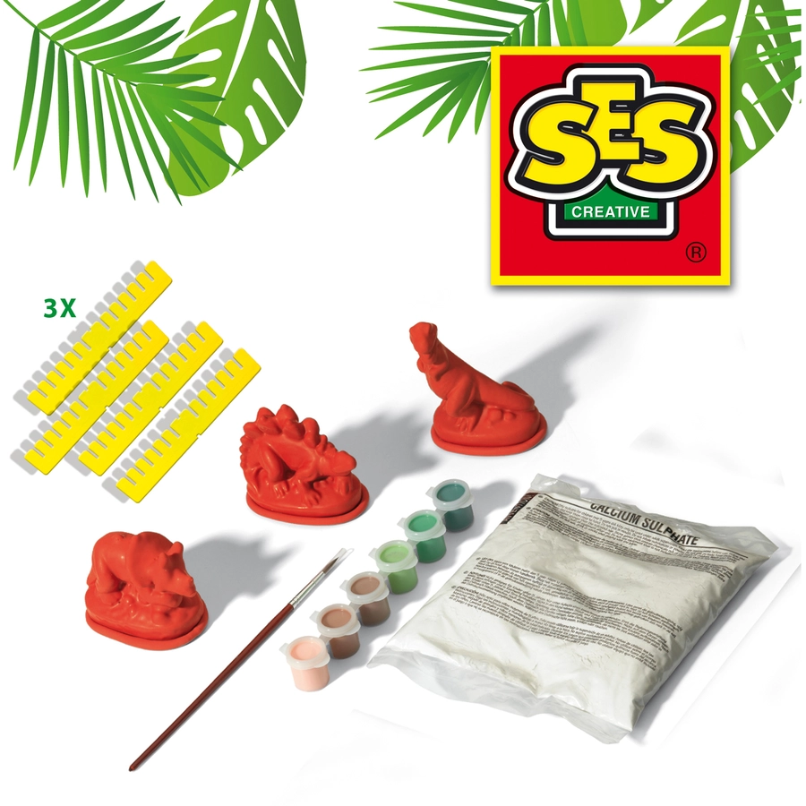 SES Creative® Gipsfiguren - Dinos