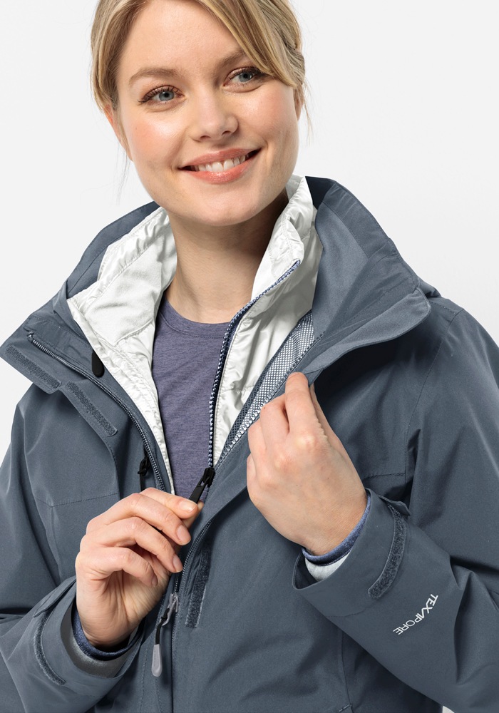 Jack Wolfskin 3-in-1-Funktionsjacke »LUNTAL 3IN1 JKT W« mit Kapuze