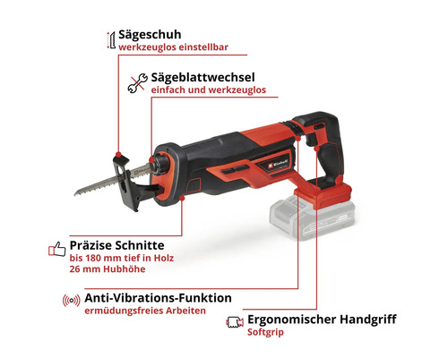Einhell Power X-Change TE-AP 18/26 Li accu universele zaag, zonder accu en lader