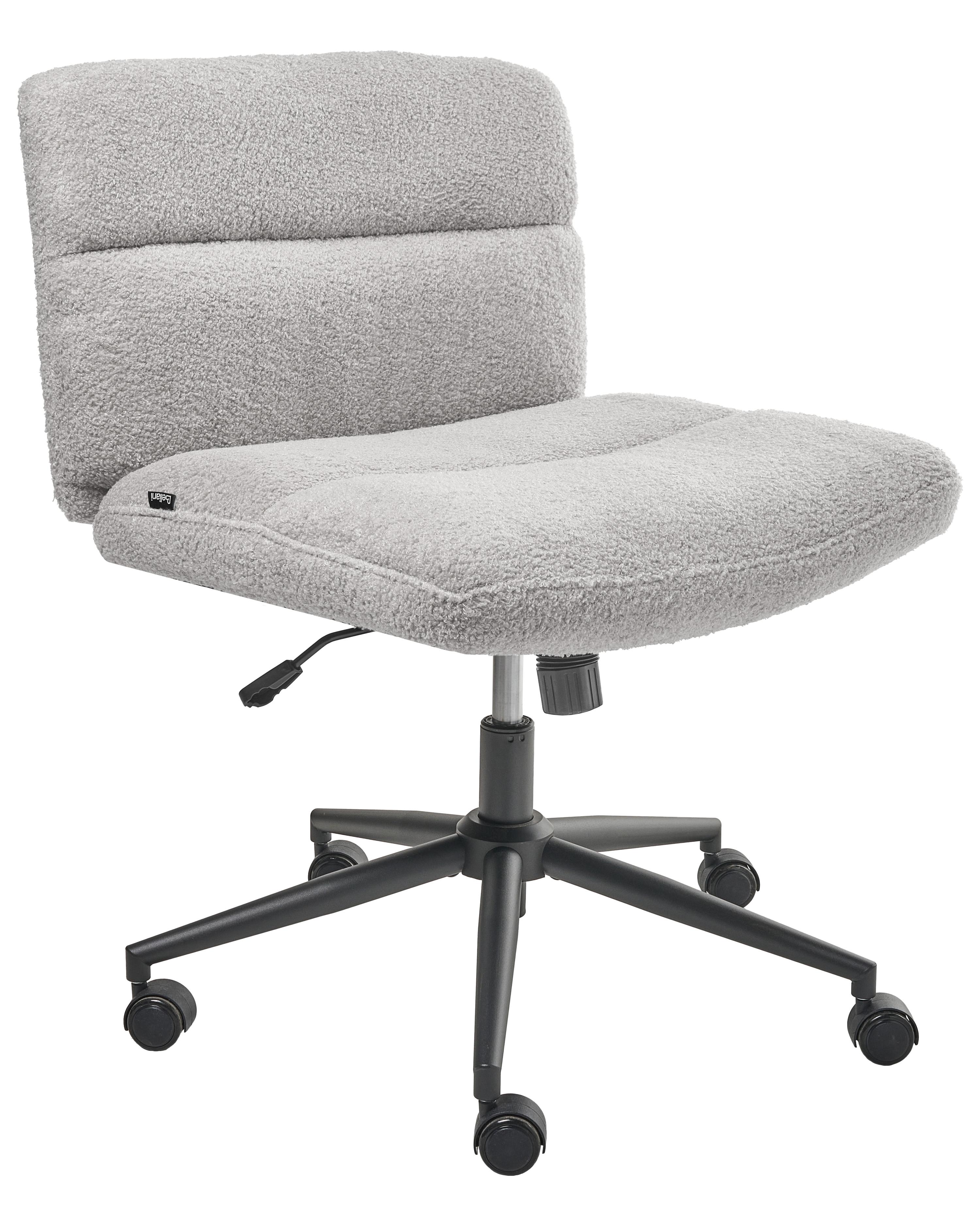 Bureaustoel CATLIN Bouclé Lichtgrijs