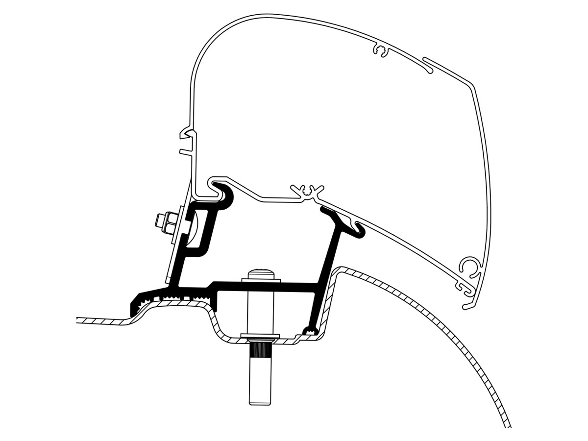 Thule Omnistor adapter Sprinter Crafter High Roof