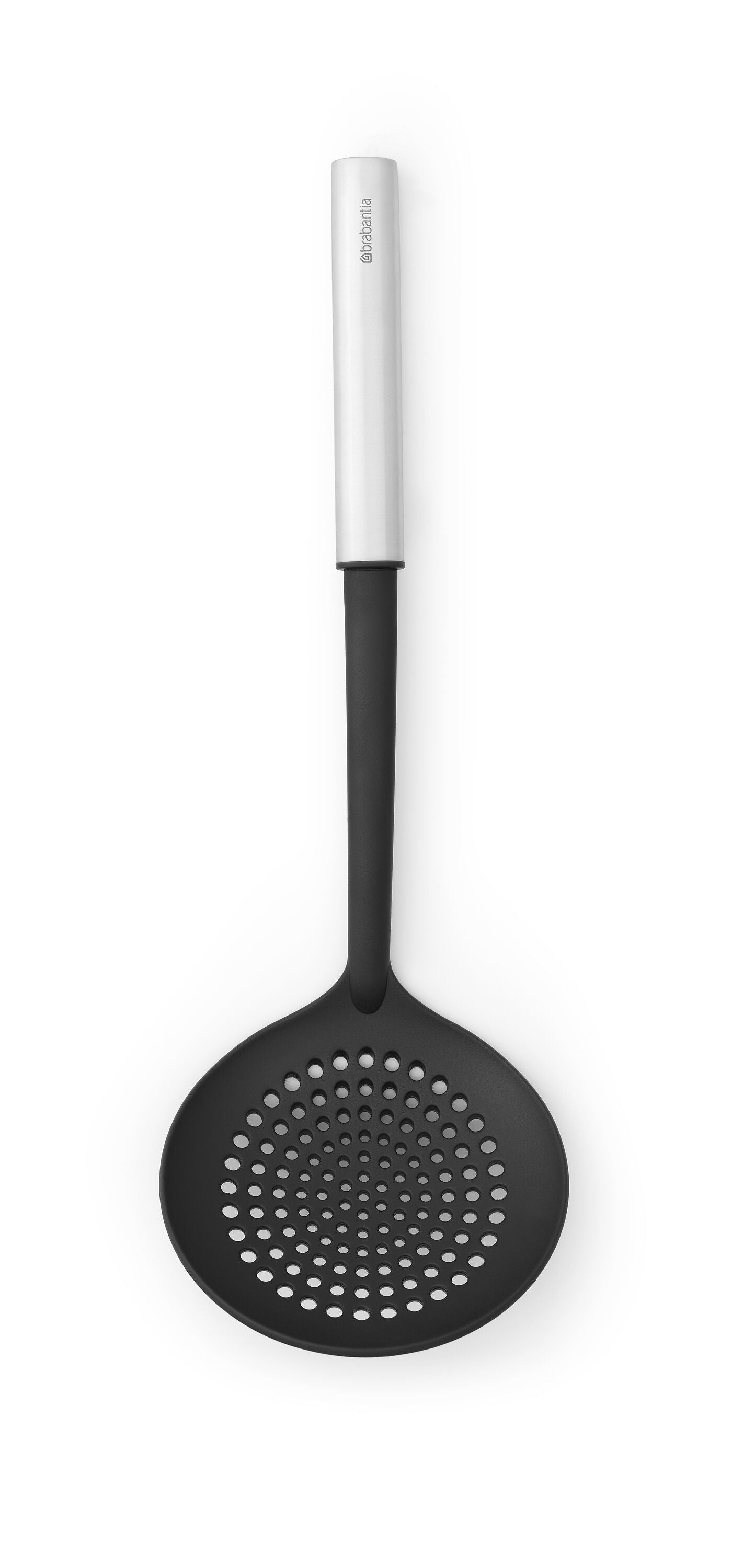 brabantia PROFILE 2.0 Schaumlöffel - Schwarz / Silber / B: 11.6 cm x T: 5.0 cm x H: 38.6 cm