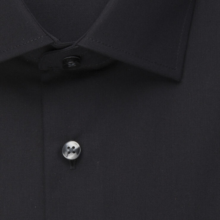 Seidensticker Business Shirt Regular Long sleeve Kent-Collar Uni Black