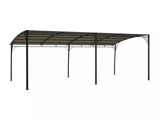 Auvent pare-soleil de jardin 6x3x2,55 m Taupe