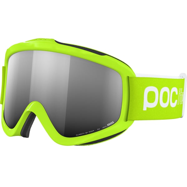 Masque de ski POC POCITO IRIS FLUORESCENT YELLOW/GREEN/PARTLY SUNNY SILVER