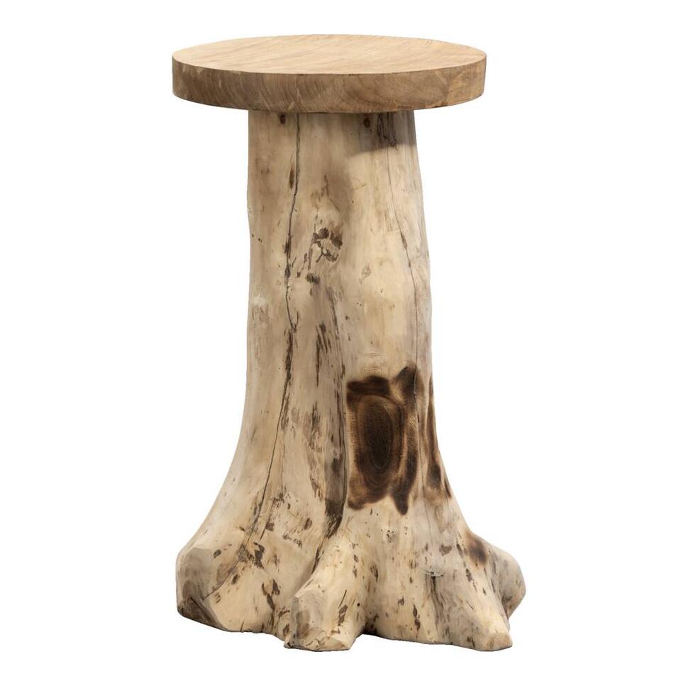 Bijzettafel Borneo hoog - teak - 65xØ35 cm