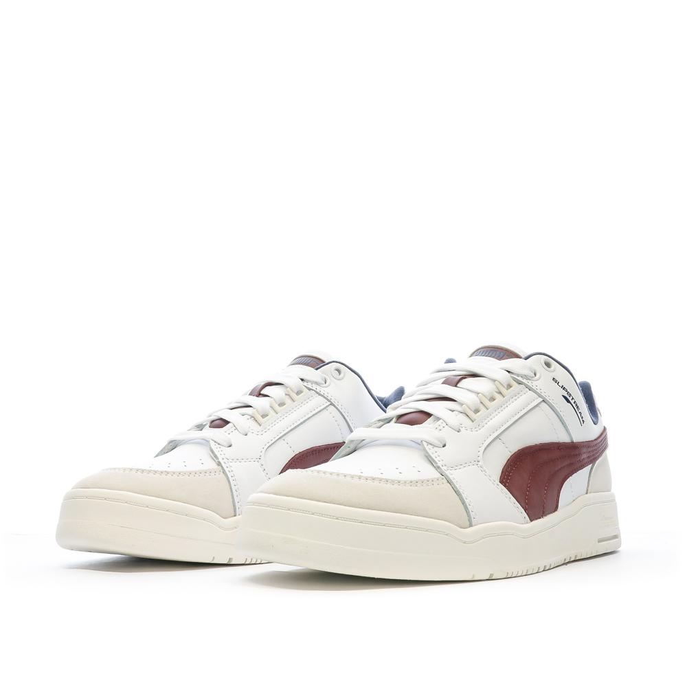 Puma Baskets Blanc/Bordeaux Homme Puma Slipstream Lo Retro