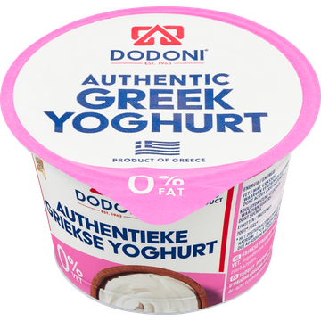 Dodoni Authentieke Griekse Yoghurt 0% Vet 170 g