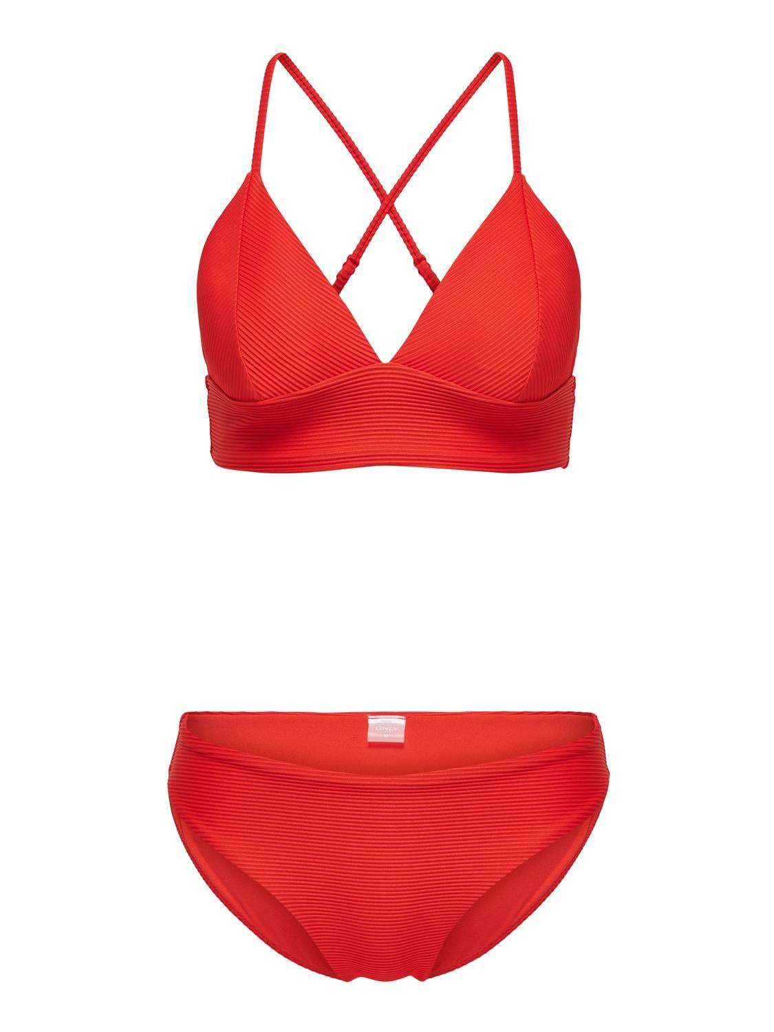 ONLBOBBY Bikini Set Fiery Red