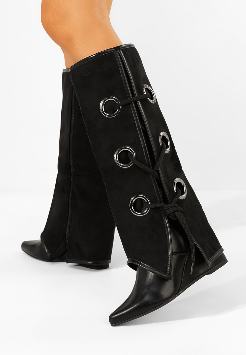 Bottes femme noires Adeia