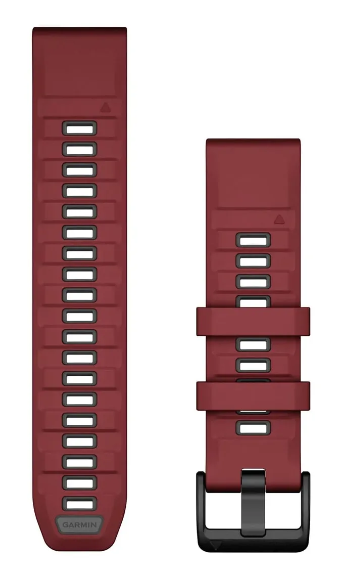 Garmin Quickfit Watch Bands Marsala/graphite Silicone