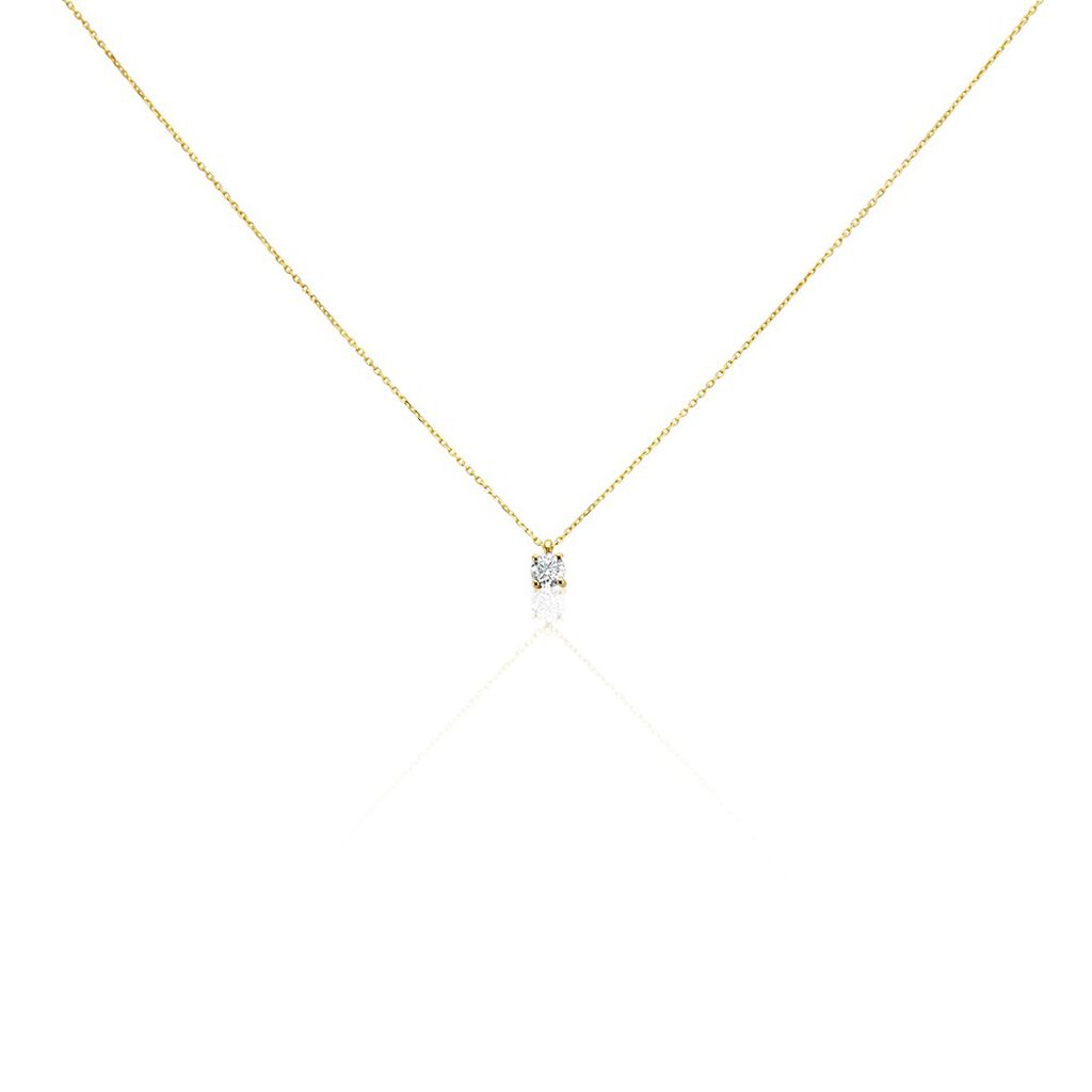 Collier Elfa Or Jaune Diamant