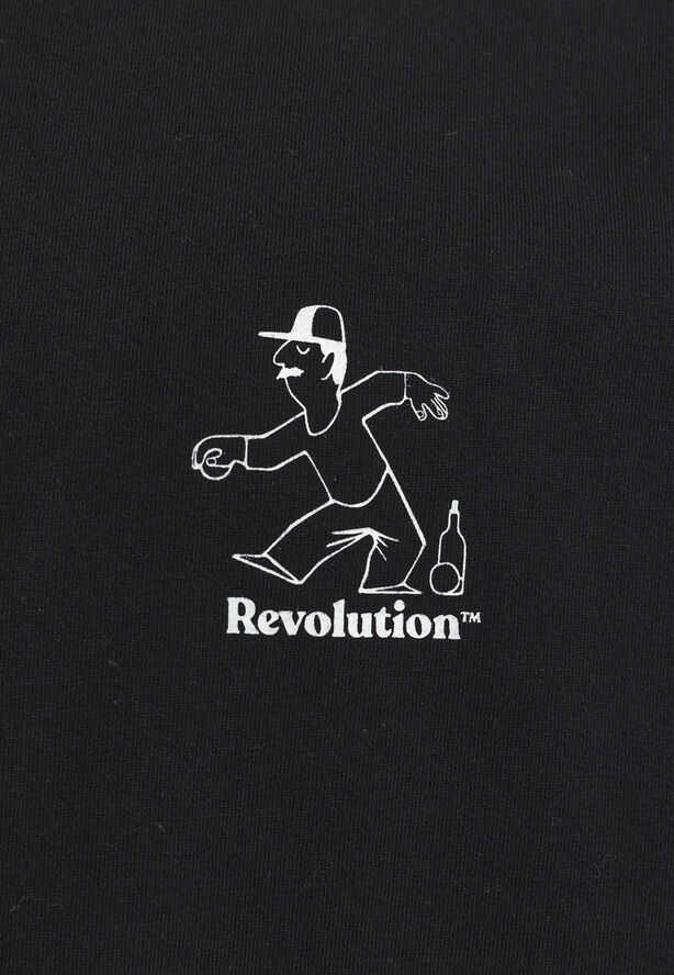 RVLT - Revolution Printed T-shirt Black