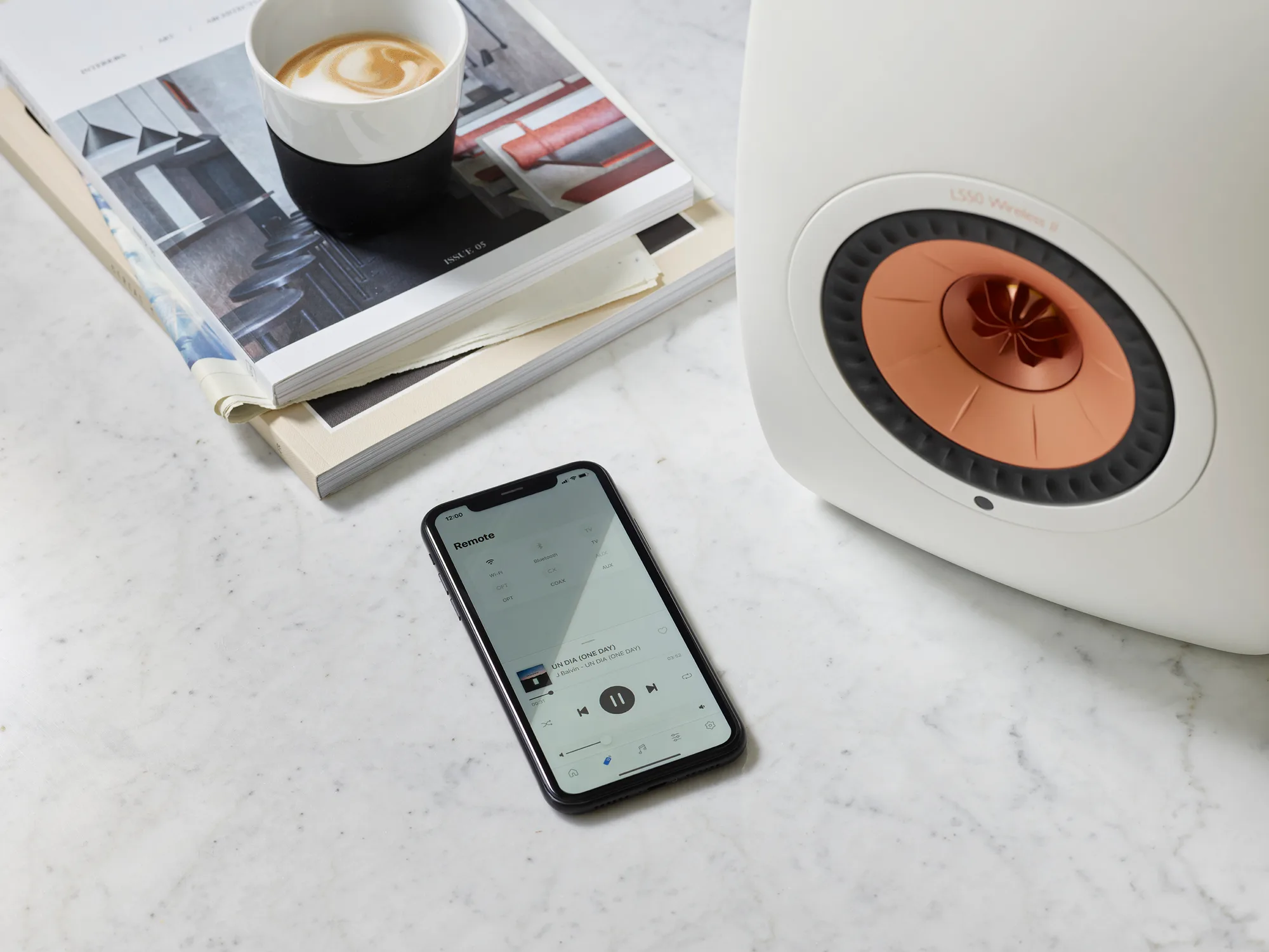 KEF LS50 Wireless 2 Blanc mat Enceintes sans fil hi-fi