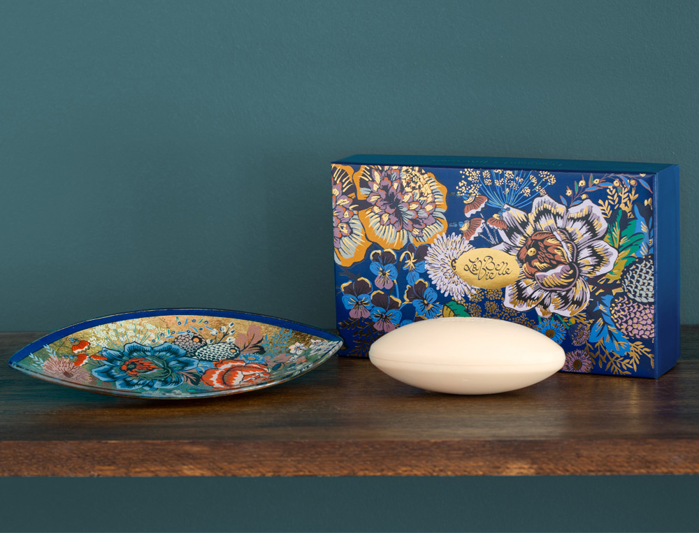 Coffret savon et porte-savon-La Belle Vie