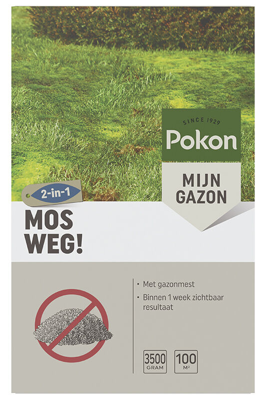 Pokon Mos Weg - Gazonmeststof - 100 m2 - 3.5 Kilogram