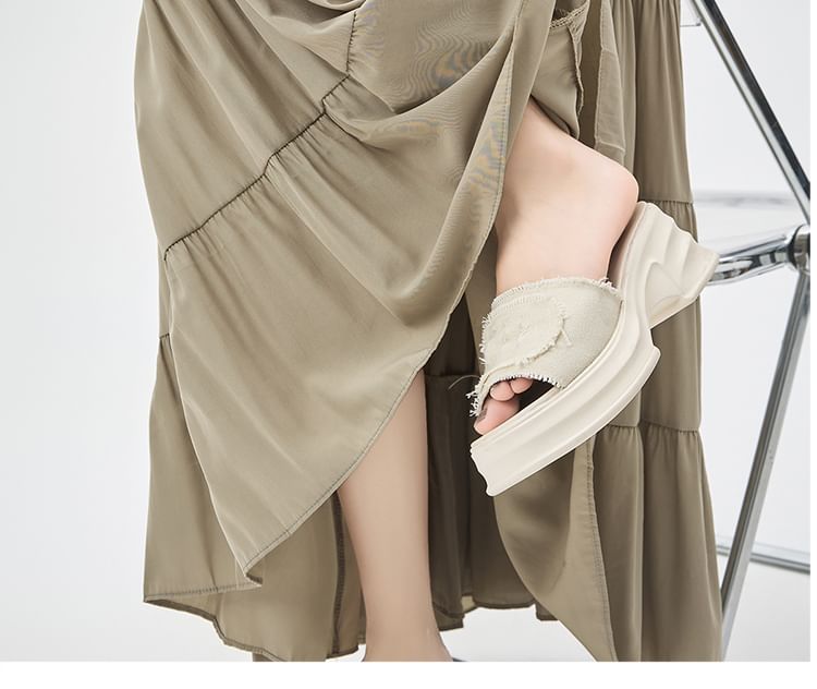 Dragan Pulse - Hoge taille effen maxi A-lijn rok