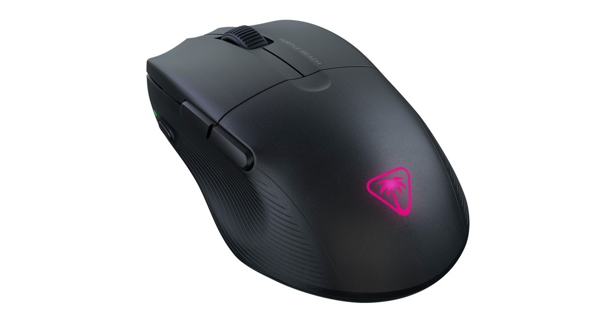 Turtle BeachPure Air gaming muis  (Zwart, USB-C / 2,4GHz / Bluetooth, 50 - 26000 Dpi, RGB)