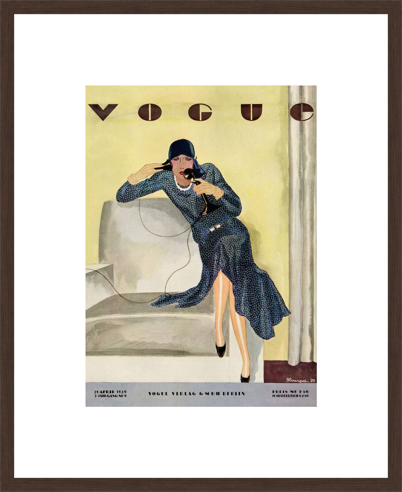 Cover, Pierre Mourgue IV by German Vogue Collection - Limited Edition. Edition of: 100. Archive Stamp.