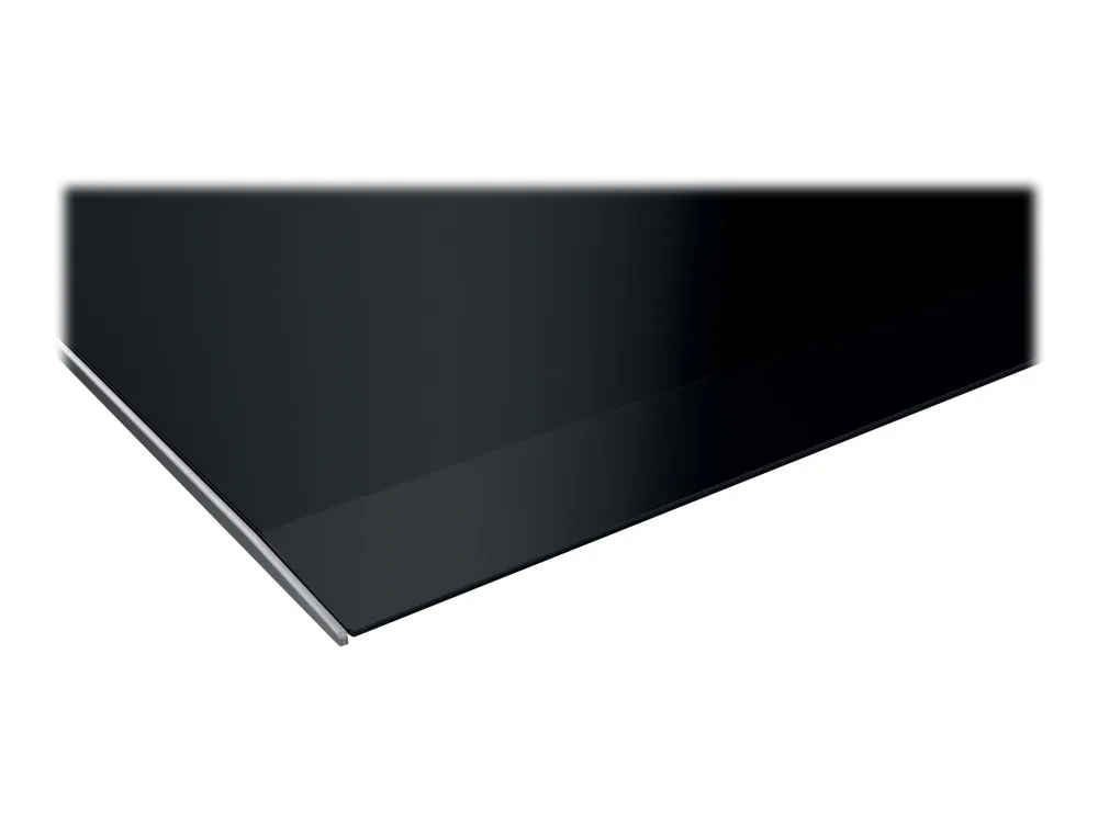 Siemens iQ100 EH375FBB1E - Induktions kogeplade - 2 plader - Niche - bredde: 27 cm - dybde: 49 cm - med rustfrit stål-sidepynt, - med facetteret frontkant - børstet aluminium/sort
