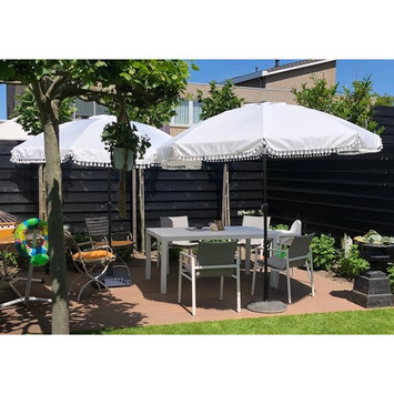 Handson parasol Marrakesh wit Ø 251 cm