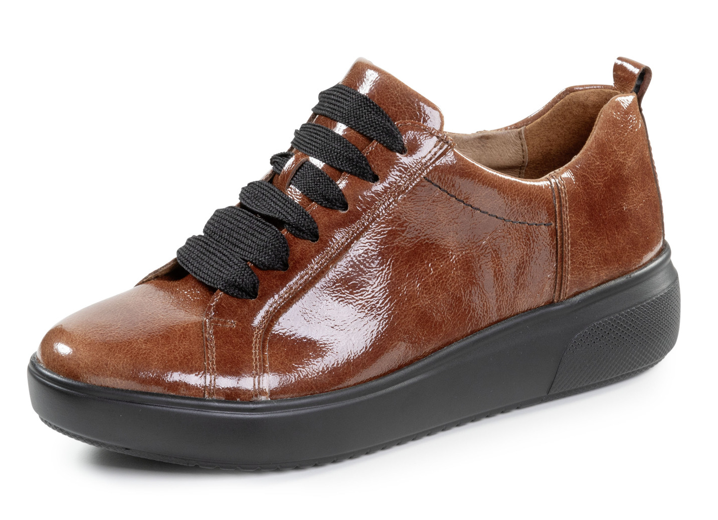 Waldläufer Schnürschuh aus bestem Knautschlackleder