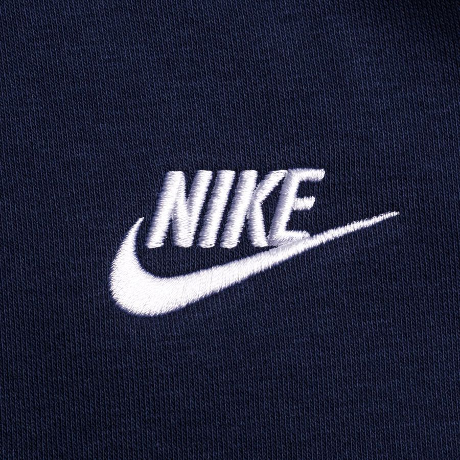 Nike Sweat à Capuche NSW Club - Bleu Marine/Blanc