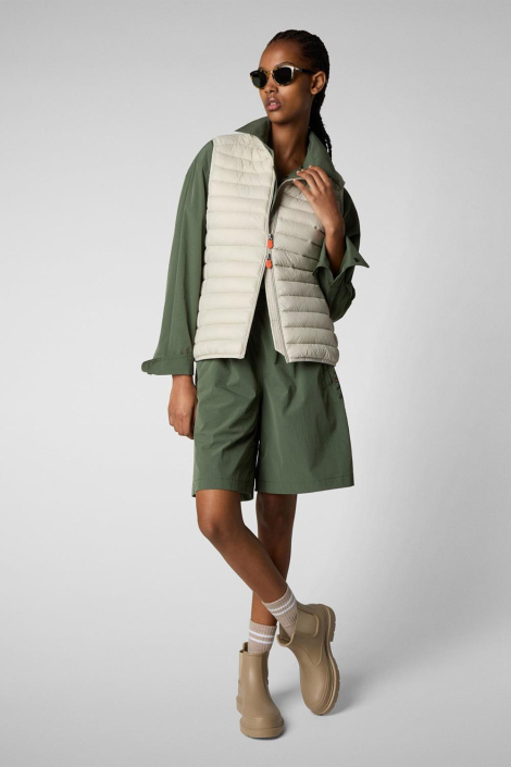 Save The Duck beige dames jas