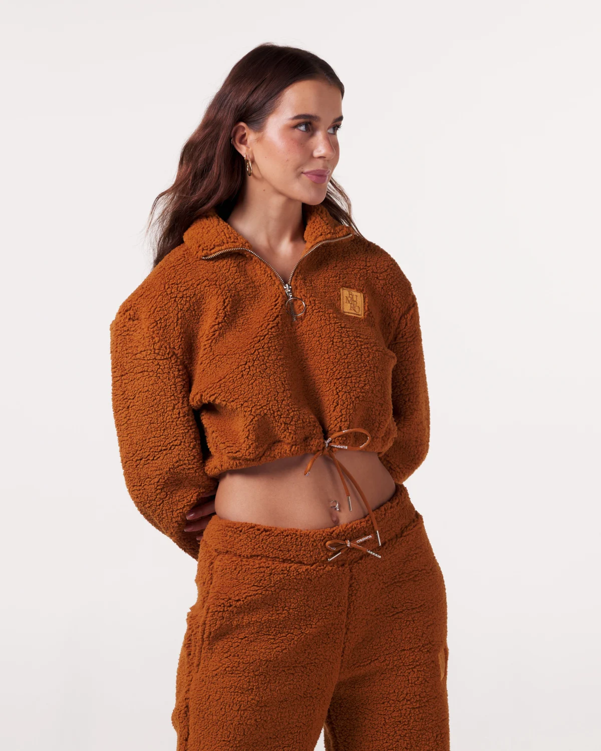 Bumpro Soft Teddy 1\2 Zip Pecan
