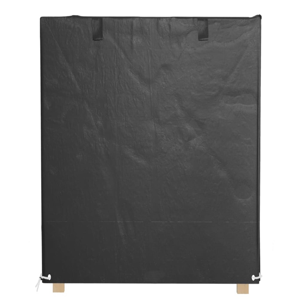 Housses de balancelle 2 pcs 8 œillets 125x90x135/165 cm pe
