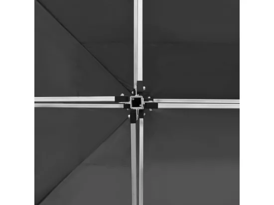 Tente de réception pliable Aluminium 4,5x3 m Anthracite