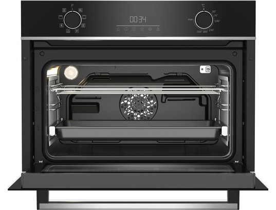 BEKO - Four encastrable catalyse BBCM13300XC Compact 48 litres, cuisson 3D, Rail