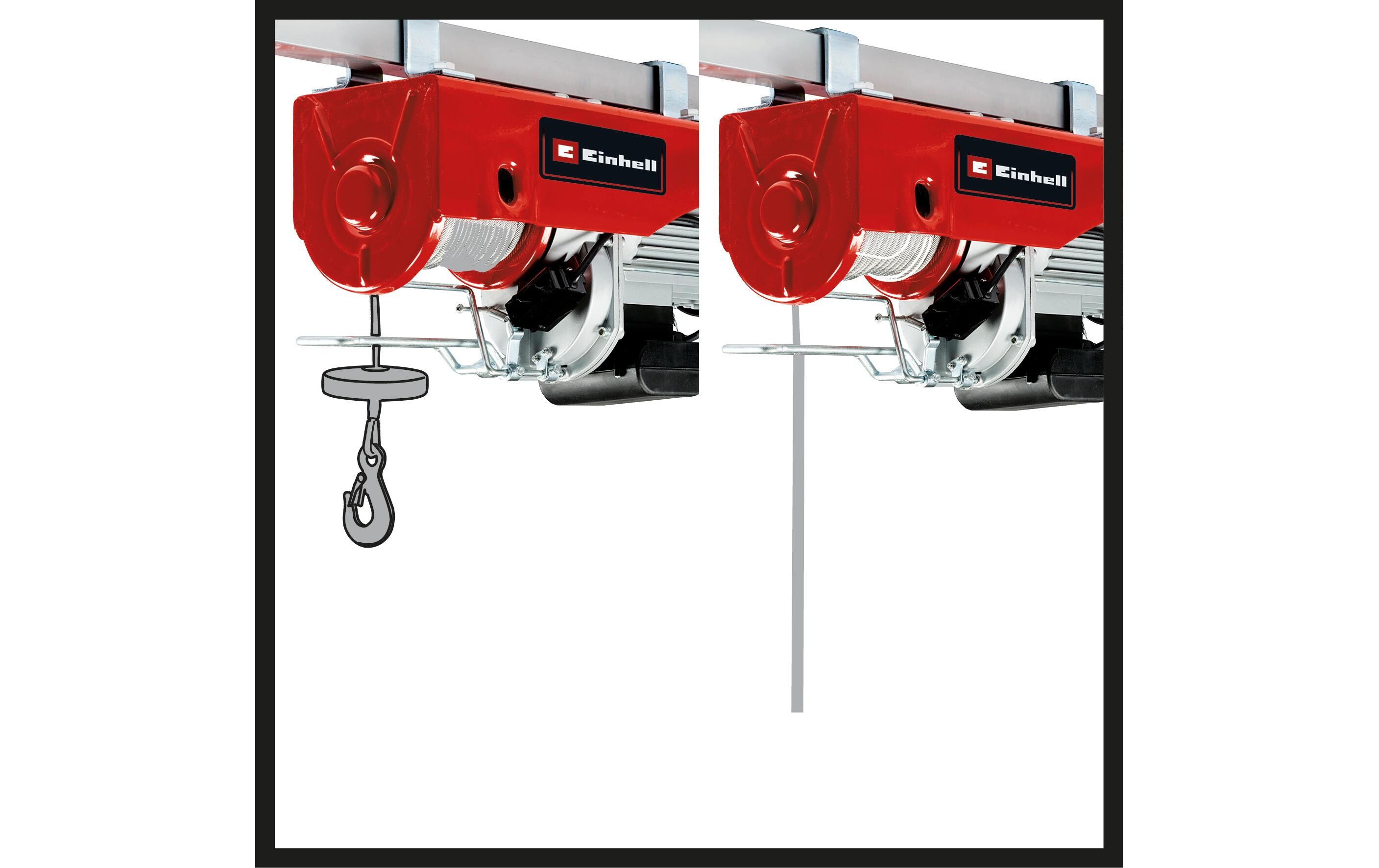 Seilhebezug TC-EH 1000, 1000 kg<br>Ermöglicht bequemes und schonendes Heben schwerer Lasten per Knopfdruck