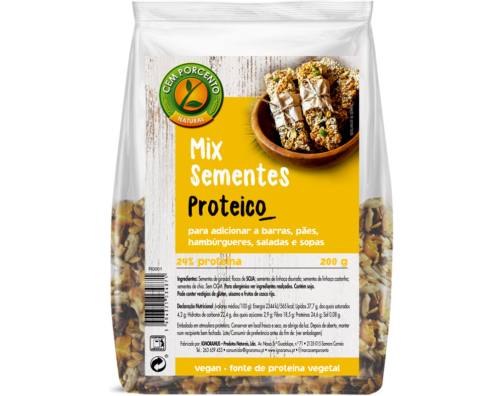 SEMENTES CEM PORCENTO PROTEICO 200G